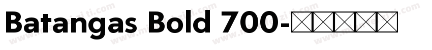 Batangas Bold 700字体转换